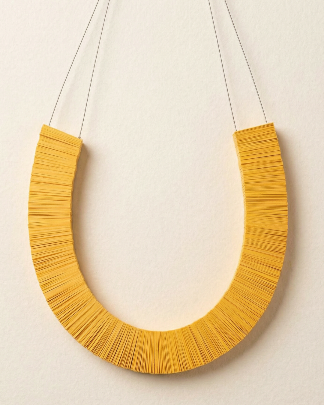 Yellow Rectangular Necklace
