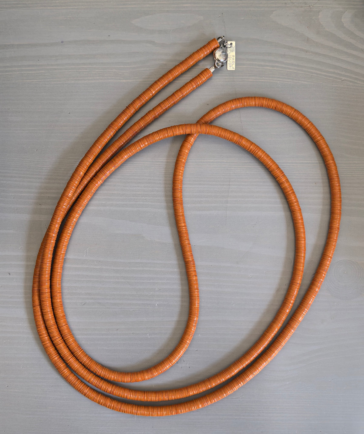 Colar 1.5m longo terracota slim
