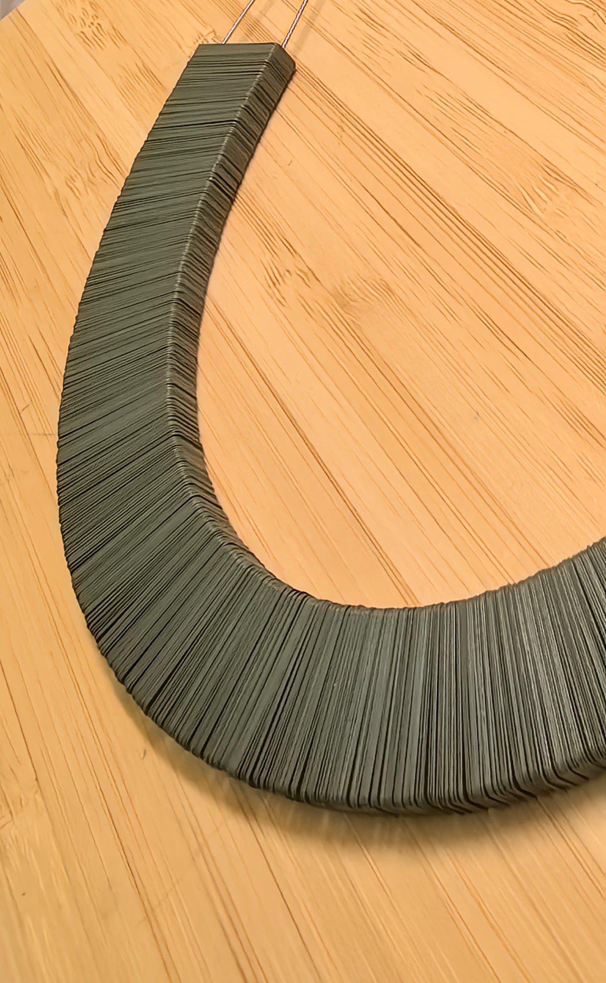 Olive green necklace