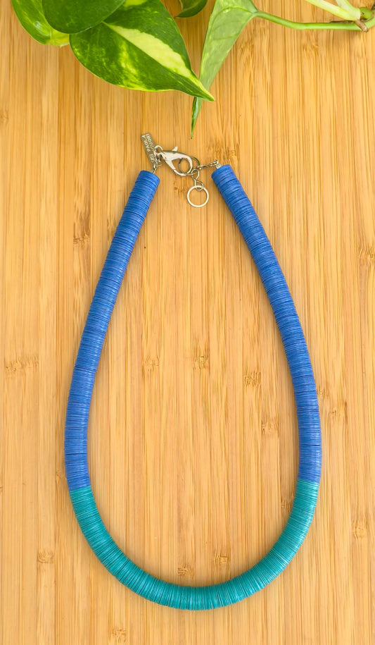 Colar Thais tons de azul