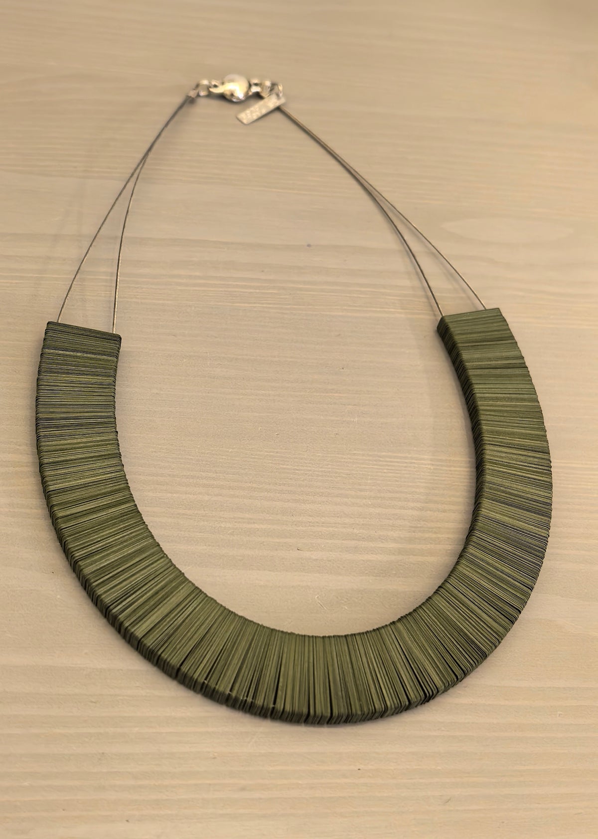 Olive green necklace