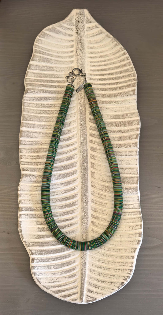 Colar Thais multicor verde